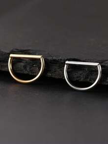 1件高品质316不锈钢鼻环/耳环。款式多样，例如心形、月亮形、圆形、D形等。 - 多款式 - 查看 10