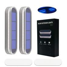 1/2/4/6 Juego de luces lineales para el suelo, luz azul, IP68 resistente al agua, adecuado para jardín, escaleras, garaje, valla, camino, patio, plataforma, muelle y otros lugares al aire libre