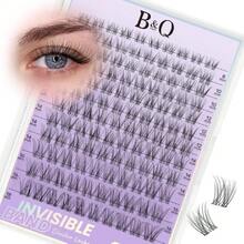 B&Q Flora Lash Clusters Invisible Band False Eyelashes Clusters Natural Cluster Eyelash Extensions Comfortable Individual Lashes Extension DIoft Eyelash Clusters (Flora-MIX8-18),38504956 - Blue - View 1