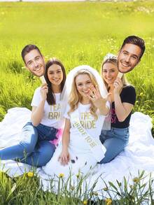 1/5/10/20个装照片面具，生日派对装饰，婚礼肖像，适用于婚礼、派对、单身派对和生日 | 12个装个性化扇形镂空头像面具，带手柄，趣味面具，可定制大号镂空头像派对装饰，可上传照片，生日面具带手柄和松紧带，适用于婚礼、朋友、亲戚，最佳礼物，派对装饰，新娘送礼会面部道具，永恒的爱 - 多色4 - 查看 6