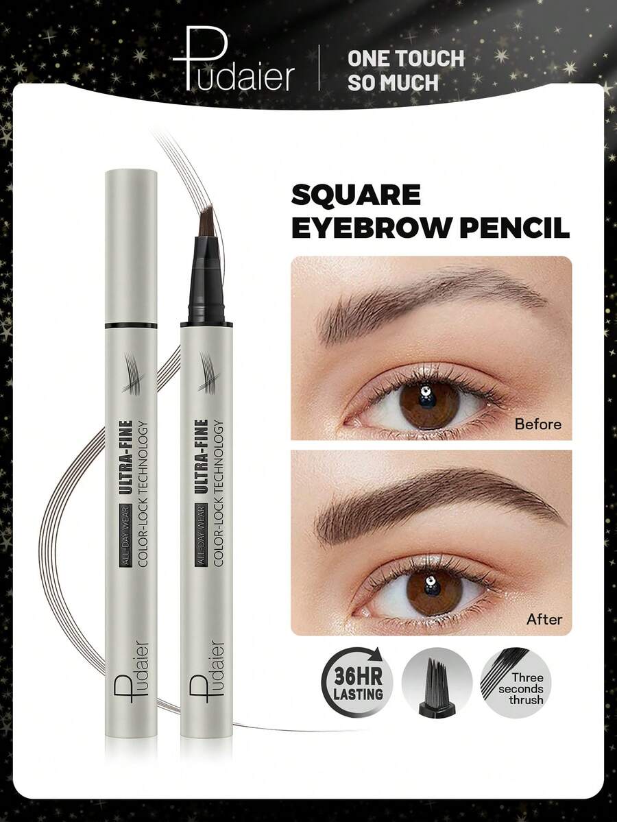 Pudaier 眉笔 - 防水持久微雕眉笔，打造自然精致眉形，防水防晕染，是送给女性的完美礼物 - #05 - 查看 1