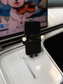 Cartoon Flower Car Phone Holder, Creative Bow Tie Car Air Vent Mount Bracket, Women