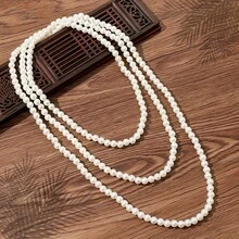 1pc Pearl Necklace (Slight Variation In Pearl Count And Size Is Normal)