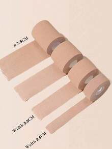 2.5-15厘米胸带（两种宽度可选），专为小胸女性设计，支撑胸部，使胸部看起来更娇小，防止下垂，夏季提拉胸部，胸部绷带，弹性面料 - 卡其色 - 查看 2