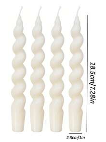 Bộ nến thơm thân dài quà tặng Ramadan, hộp quà màu trắng, nến xoắn ốc, nến Giáng sinh dáng thon, được làm từ nhiều loại sáp đậu nành và sáp ong (bao gồm cả nến thơm), nến sáp paraffin trang trí nhà cửa dịp Giáng sinh, trang trí nhà cửa ngày Valentine, quà tặng giá đỡ nến, phù hợp cho phụ nữ, quà tặng mùa đông, trang trí Giáng sinh, quà Giáng sinh - trắng - Xem 7