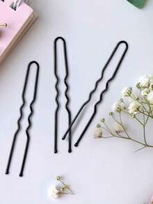 50 Stück/Packung Schwarze U-förmige Haarspangen für Frauen, Haarnadeln für Fotostudio Haarstyling, Haarspangen Accessoires, Haarstyling Werkzeuge, für lockiges Haar von Frauen, Haarsachen, Herbst, Frauen, Haarsachen, Geschenke, Reisen, Geschenke für Frauen, Haarsachen, für Frauen, Weihnachtsgeschenke für Frauen, Weihnachten, Geschenke für Frauen, für Erwachsene, für Erwachsene, Haarsachen, Damenaccessoires, Strumpfstopfer, Geschenkideen zur Volljährigkeit für Frauen, Schönheit, Weihnachtsgeschenke für Frauen, Kopfschmuck - Schwarz - Übersicht 9