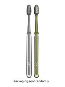 2pcs/Set Sakura Design Spiral Toothbrush, Imported Bristles, Adult & Couple Family Use, Deep Gum Care - Multicolor - View 11
