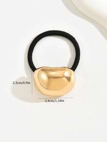 两件套朋克几何金属发圈套装，弹性发圈，女士发饰礼品，派对波西米亚风，简约金属心形，适合女性佩戴，长发男士也可佩戴，展现优雅绅士风范。头饰、马尾发圈、发圈、橡皮筋、发绳、发绳、发圈、发饰、家居美发饰品 - 彩色 - 查看 12