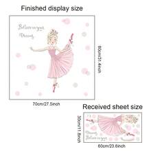 Dancing Girl Wall Sticker, Self-Adhesive Art Decals For Bedroom Background Decoration - Multicolor - View 11