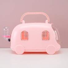 1pc Hamster Cage, Cute Car Design With Side Windows And Water Bottle, Suitable For Hamsters, Guinea Pigs And Other Small Pets