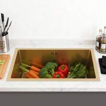 YUNRUX Kitchen Sinks - Gold - View 9