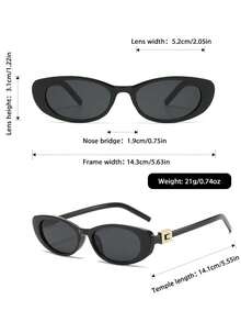 一副复古猫眼时尚眼镜，高端男女通用时尚眼镜，适合街拍、驾驶、度假、日常佩戴 - 黑色 - 查看 5