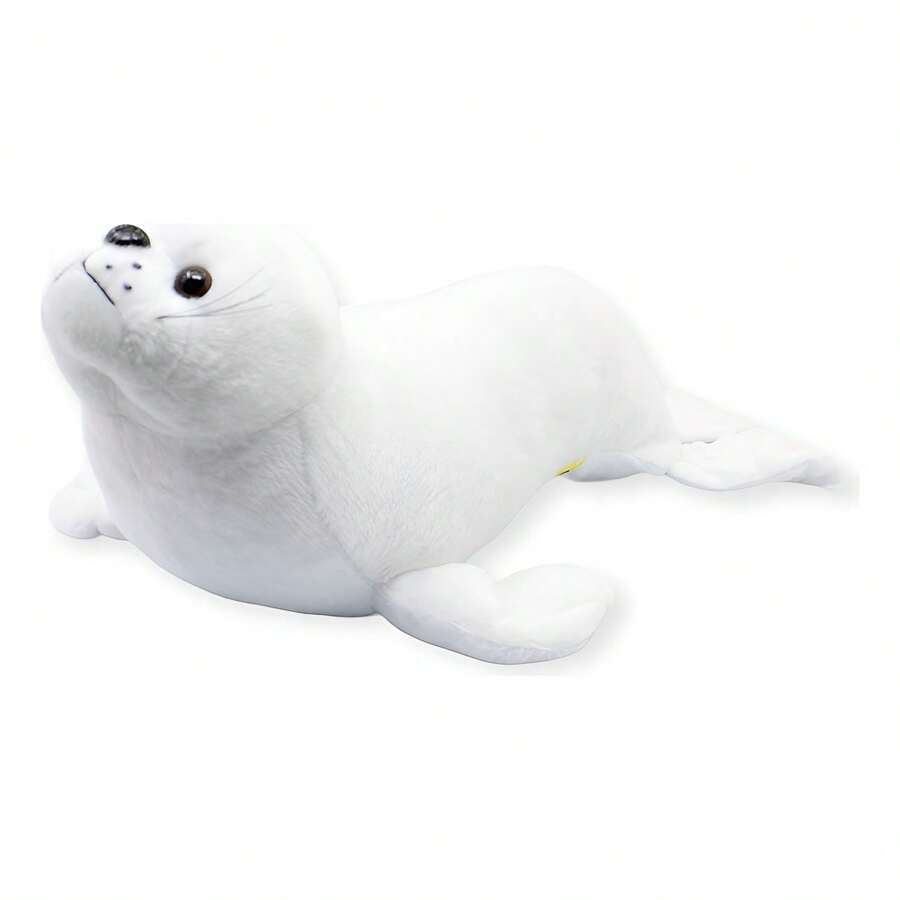 TendenciaFoca De Peluche Blanca Grande Bigotona Juguete Suave De 50cm BlancoCalidad premium - 1 - Ver 1