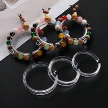 10pcs Acrylic Transparent Bracelet Display Stand Bangle Rack Watches Organizer Displays Shelves - Clear - View 1