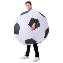 1pc Inflatable Football Bear Costume, Includes Costume Only (No Fan, No Battery)