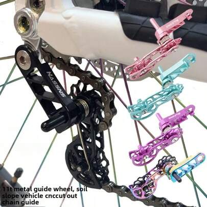MTB Dirt Jump Single Speed Mountain Bike Chain Tensioner XC DJ AM DH Chain Guide Bicycle Accessories CNC Machining Pulley