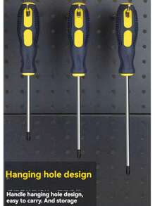 2pcs Magnetic Tip Screwdriver Set - Made Of TPR Material, Suitable For Home Repairs, Construction, Etc. ( + Flat Head) - Multicolor - View 3