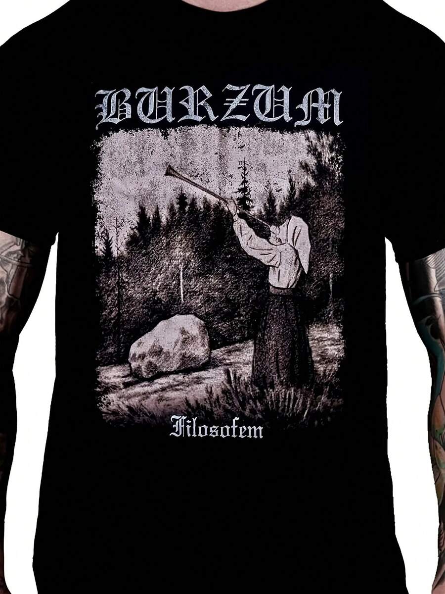 Burzum T-Shirt 's And Wo's Short Sve Cotton Tees Vintage Metal Band Tops  Brand T-Shirt Summer  Streetwear - 款式15 - 查看 1