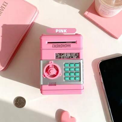 Holiday Gift Ready Fun Coin Box: Digital Password Lock + Extra-Large Capacity For Easy Coin Management