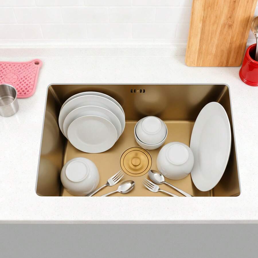 YUNRUX Kitchen Sinks - Gold - View 1