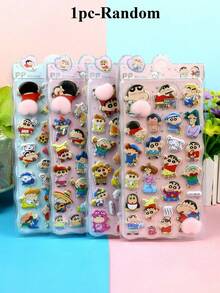 Crayon Shin-Chan Cute Cartoon Thick Soft Squishy Stress Relief Stickers, Children's 3D Foam Cartoon Stickers, Bubble Stickers - Children's Gift - Multicolor - View 11