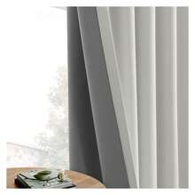 White Blackout Curtains 96 Inch Length - 2 Panels Room Darkening Thermal Drapes For Bedroom & Living Room - Back Tab Window Treatments - 如圖633 - 查看 4