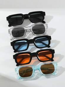 1-6pcs Men Classy Aesthetic Vintage Cool Personality Modern Simple Style Fashion Eyeglasses For Outdoor Travel Daily Life Street-Photography Musical Festival Outdoor Casual Activities Driving Camping Accessories - Multicolor - View 16