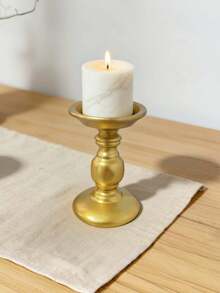 哥特式烛台，复古青铜色，黑色、金色和银色花卉图案，简约复古风格，适合婚礼艺术装饰、母亲节和生日礼物 - 彩色 - 查看 14