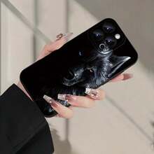 Handyhülle: Beliebtes kreatives Wolf-Design Handyhülle für iPhone 16/15/14/13/12/XS/XR/X/7/8 Plus/Pro/Max - Unisex stilvolles Geschenk für Freunde, Familie, Freund oder Freundin - Schwarz - Übersicht 4