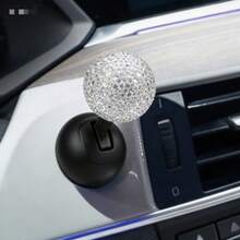 1个闪亮珍珠装饰汽车一键启动旋钮 - 个性化水钻创意贴纸，适用于摩托车和SUV，ABS可伸缩点火按钮盖，展现独特风格！这款闪亮的点火按钮盖不仅为您的爱车增添奢华气息，还能提供全面保护，让您的启动体验真正独一无二。适用于各种带拨杆式启动盖的车型。 - 多色 - 查看 2
