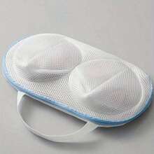 Double-Compartment Bra Wash Bag: Made Of Fine And Dense Mesh Material, The Double-Zone Design Is Used To Isolate Lingerie, Avoid Tangling And Deformation During Washing, And Protect The Shape And Fabric Of Clothes. It Is Compatible With Washing Machine Washing And Hand Washing Scenarios, And Can Also Be Used To Store Lingerie. It Is Suitable For Home Washing, Business Trip Portable Storage And Other Scenarios.