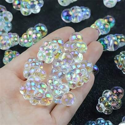 15pcs Miniature Bath Bubbles - 1:6 Scale Hyper-Realistic Soap Bubbles, For Doll House Bathtub Decor - Use These Collectible DIY Accessories To Enhance Your Miniature Landscape Garden