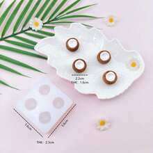 Molde de silicona en forma de frutas (mangostán y frambuesa) para hacer juguetes de apretón, molde de decoración de resina DIY - Blanco - Ver 5