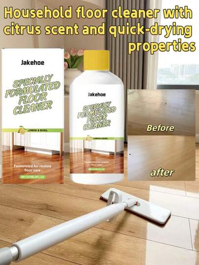 Citrus Scented Floor Cleaner, Suitable For Multi-Surface Floors, Quick Drying, Designed To Bring A Fresh Citrus Fragrance To Your Home
