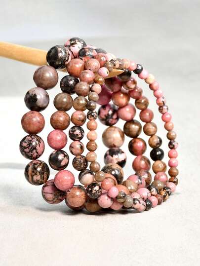 Fashionable Vintage Casual Natural Stone Beaded Bracelet