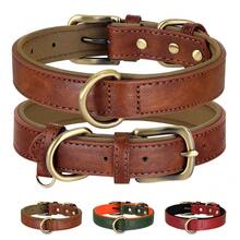 1pc Brown Adjustable Pu Leather Dog Collar With Soft Microfiber Lining For Small & Medium Dogs - Brown - View 2