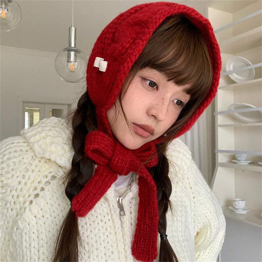 Women Beanie Hat - Beige - View 1