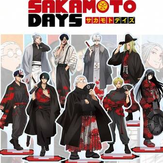 新款动漫风格大型亚克力立牌，融合日式与西式设计，动漫角色桌面摆件收藏礼品