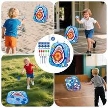 Generico Juegos De Sacos De FrijolesJuego De Lanzamiento De Bolsas Juego Interactivo De Cornhole con Tablero para Exterior Juguetes Unisex Actividades Al Aire Libre Cumpleaños Camping Picnic PatioDiversión infantil, juegos felices, imprescindibles para los niños - 1 juego - Ver 5