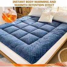 Japanese Futon Mattress Floor Mattress, Thicken Fluffy Tatami Mat, Foldable & Portable Floor Bed Sleeping Pad For Guest Room Dormitory - 灰色 - 查看 6
