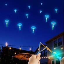 5-Piece Set Of Slingshot UFO Toys With LED Lights, Interactive Family Games, Outdoor Glowing Flying Fun Toys, Suitable Gifts For Family And Friends, Birthday Gifts, Friend Gifts, Flying Gifts, Glowing Toys - Multicolor - View 11