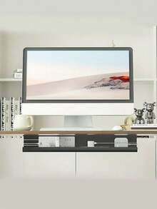 1个电脑线缆整理托盘，桌下线缆管理支架，免钻孔线缆隐藏盒 - 彩色 - 查看 7