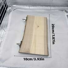 Parrot Natural Wood Perch Toy Stand, Peony Phoenix Swing Bridge Bird Cage Decor Climbing Pole Accessories - Multicolor - View 9