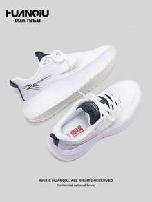 HUANQIU Giày thể thao nữ đế mềm nhẹ, thoáng khí, thích hợp cho chạy bộ. - Màu tím hoa cà - Xem 3