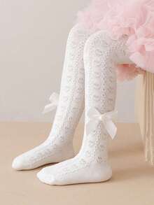 1pc Girls' Soft & Comfortable Leggings, Baby Stirrup Tights - Multicolor - View 12