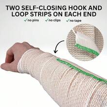 4 Rolls Elastic Bandages - Compression Wrap Bandages, Suitable For Wrist, Calf, Ankle And Foot, Gym Accessories, Sports Bandages, Athletic Tape - Multicolor - View 2
