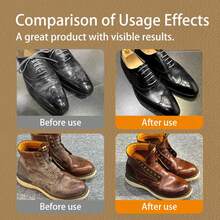 鞋蜡清洁套装（含抛光海绵）皮革清洁保养油，适用于皮夹克、鞋子、包袋、皮沙发，去除污渍，快速抛光滋养，颜色无限 - 60ml鋁盒馬鞍皂+手柄海綿 - 查看 7