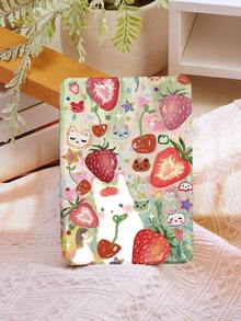 Ayotu 草莓、兔子和猫咪图案电子书保护套，适用于 Kindle（第 11 代 - 2024 年发布）、Kindle Paperwhite 第 12 代（2024 年发布）、Kindle Paperwhite 第 11 代（2021 年发布）、Kobo Clara 彩色/单色等型号。支持唤醒/睡眠模式，边角保护，精美插图，是完美的阅读伴侣。 - 彩色 - 查看 37