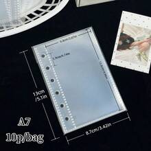 1 Set/10pcs Loose-Leaf Album Pages With Universal Holes, Refillable Design, Comes With Supplementary Pages & Cards, Suitable For Collecting Photos, Valentine's Day & New Year Gifts - Multicolor - View 6