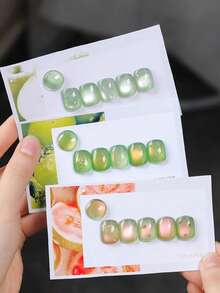 Bộ quà tặng Valentine 2026 mới, đĩa trái cây mùa hè hình ổi, màu mắt mèo, men sứ xanh lá cây, tím, đá pha lê, sơn gel móng tay mắt mèo, màu sắc mùa xuân và hè, cốc gel Aurora, móng tay từ tính, kèm lớp sơn lót và lớp sơn phủ, cần đèn UV, gel gốc thực vật, bộ 8 màu phù hợp cho người mới bắt đầu, sử dụng tại nhà, văn phòng, đi làm, hẹn hò, và không chứa virus, kiểu dáng bán chạy, chất lượng salon, bền màu 28 ngày. - Nhiều màu - Xem 8